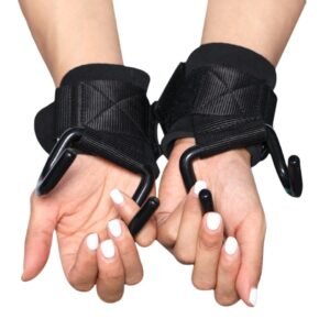 Hook Lifting Straps – Heavy Duty Gym Weightlifting Wrist Straps with Steel Hooks for Strength Training