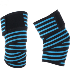 Knee Wraps – Heavy Duty Elastic Knee Support Wraps for Weightlifting, Powerlifting & Gym Training