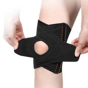 Knee Wraps – Heavy Duty Elastic Knee Support Wraps for Weightlifting, Powerlifting & Gym Training
