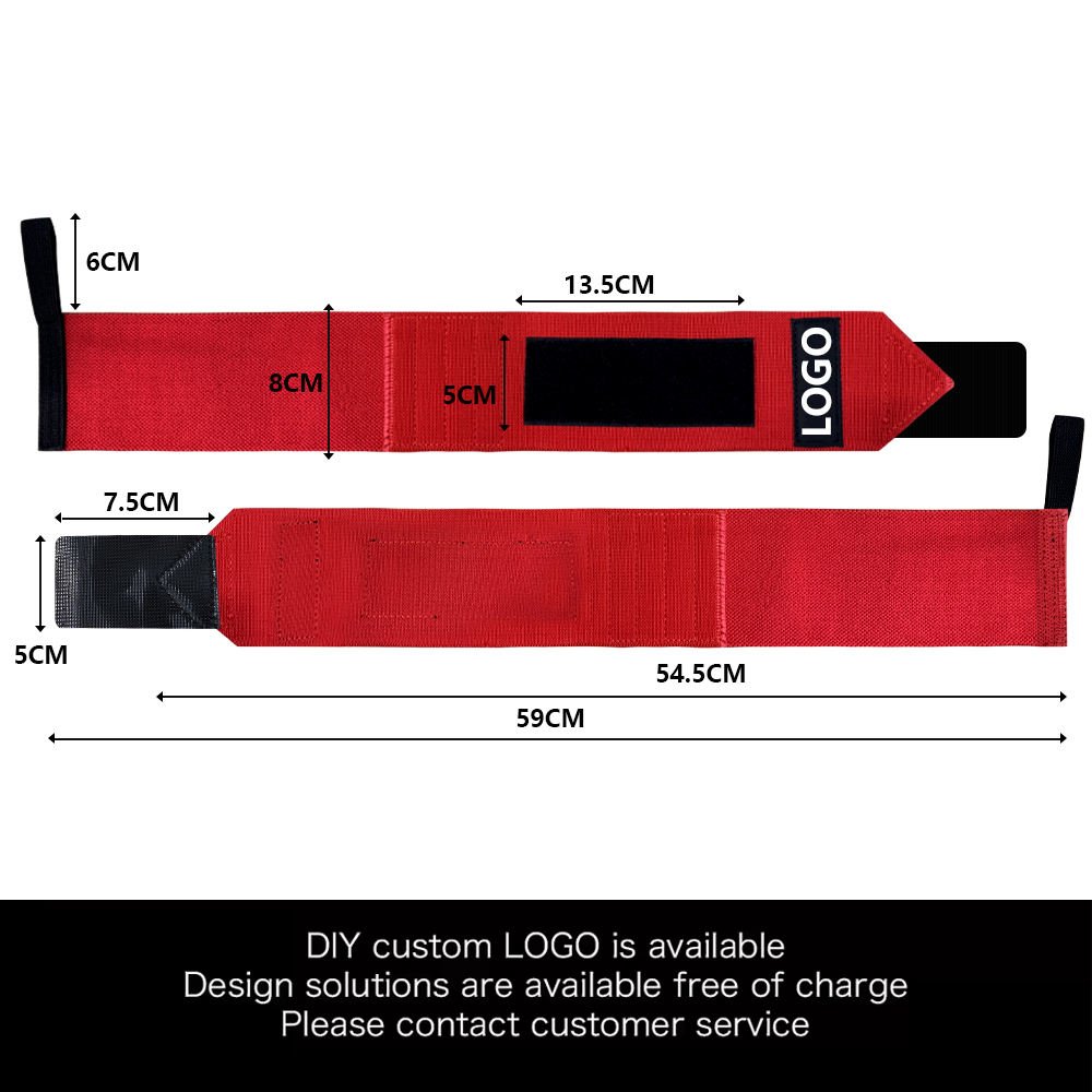 Wrist Wraps – Heavy Duty Elastic Gym Wrist Support Wraps for Weightlifting & Strength Training