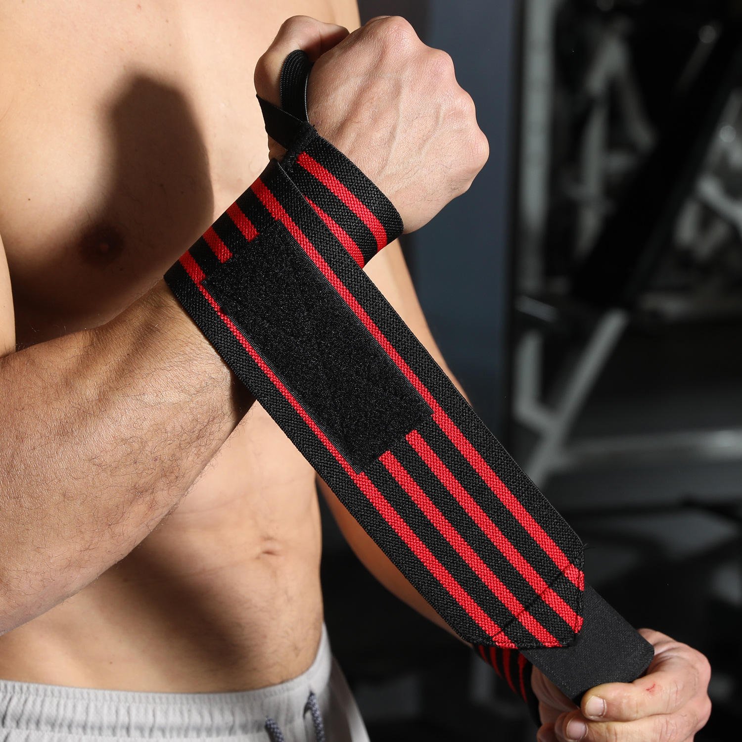 Wrist Wraps – Heavy Duty Elastic Gym Wrist Support Wraps for Weightlifting & Strength Training