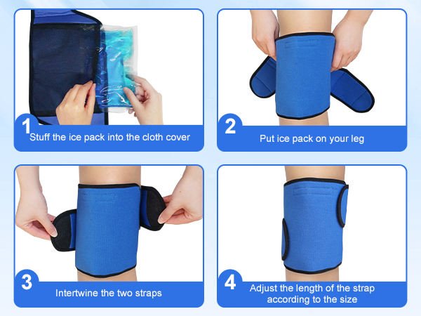 Knee Wraps – Heavy Duty Elastic Knee Support Wraps for Weightlifting, Powerlifting & Gym Training