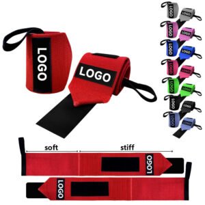 Wrist Wraps – Heavy Duty Elastic Gym Wrist Support Wraps for Weightlifting & Strength Training