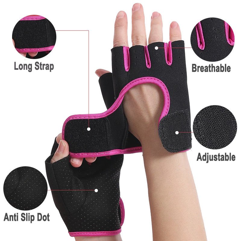 Weight Lifting Gloves – Breathable Gym Workout Gloves with Grip for Training & Fitness
