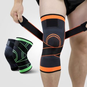 Knee Wraps – Heavy Duty Elastic Knee Support Wraps for Weightlifting, Powerlifting & Gym Training